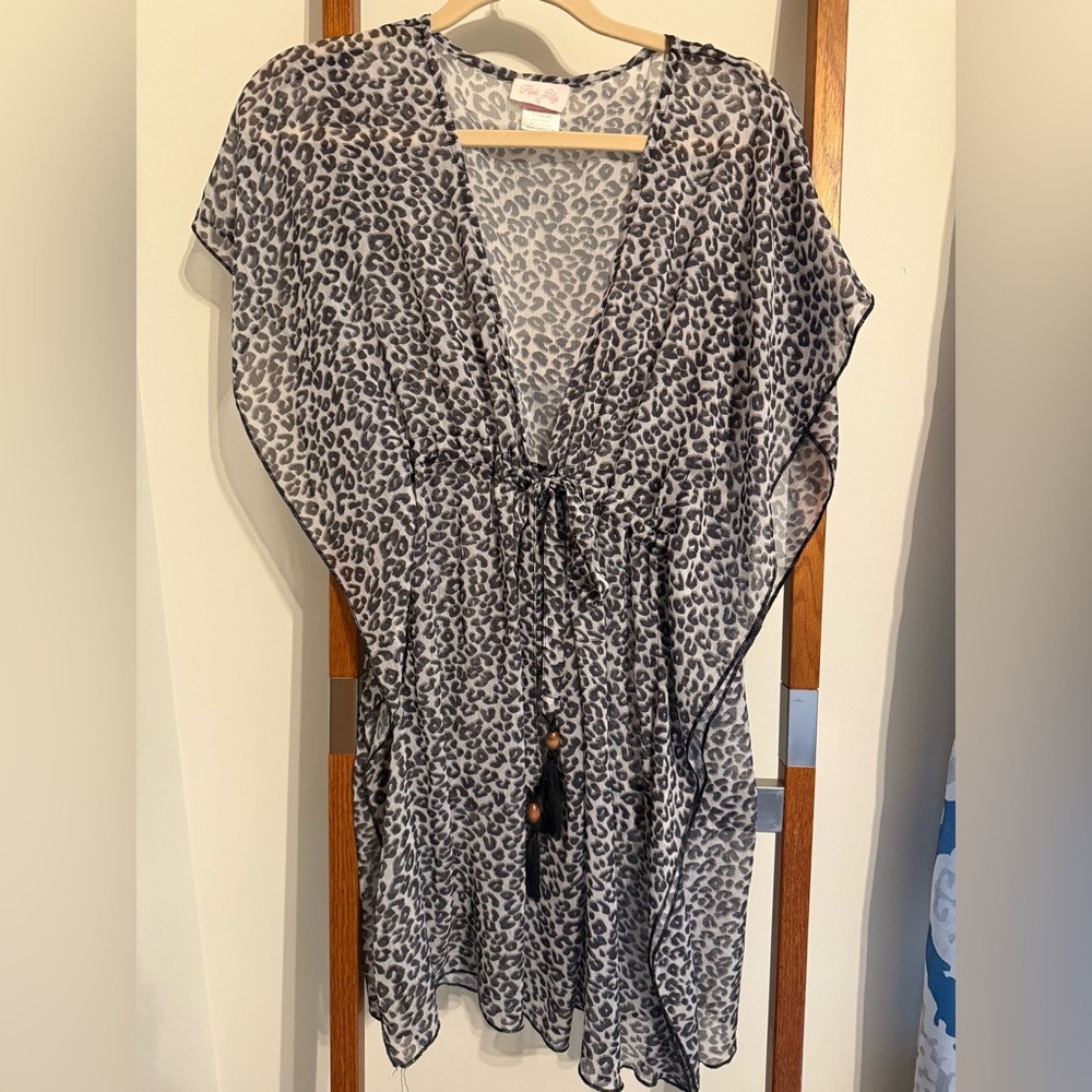 Pink Lily Your Turn to Shine Animal Print Swim Coverup